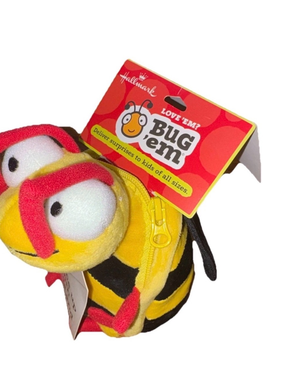 Hallmark Keepsake Love’Em Bug’Em Bumble Bee Gift Bag Stuffy Gift Cards Candy…